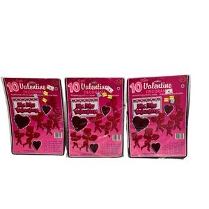 3 Valentine Day BESTILE 10 Pc Decoration Tissue Hearts Cupid Cutouts 1992 Sealed